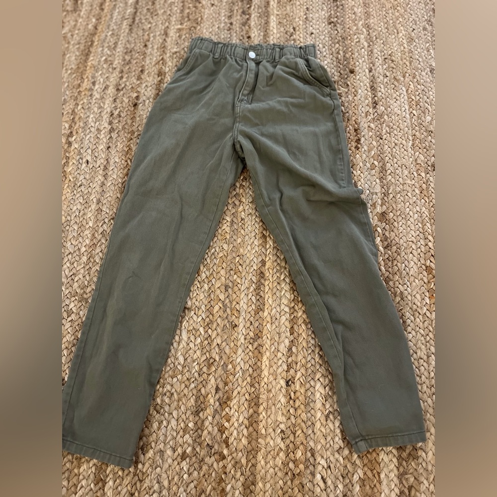 H&M dark sage jeans